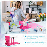 LFSUM Cup Turner for Crafts Tumbler,Tumbler Cup Spinner,Glitter Powder,Epoxy Resin kit for Tumblers for Beginners with Epoxy and Heat Gun (Pink) LFSUM