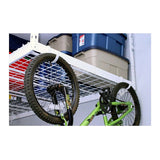 SafeRacks Deluxe Accessory Hook Package for Garage Storage - Heavy Duty Steel Utility Hangers for Wall Mount - Organize Tools, Ladders, Bikes - White SafeRacks