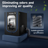 3D Printer Enclosure with LED Light,Thermo-Hygrometer,Ventilation Kit, Premium Fireproof Dustproof Tent Constant Temperature Protective Cover for YOOPAI