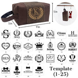 xrlsg Personalized Toiletry Bag for Men Custom Laser Engraved Travel Organizer Kit with Name Monogrammed Gift for Husband Boyfriend Dad xrlsg