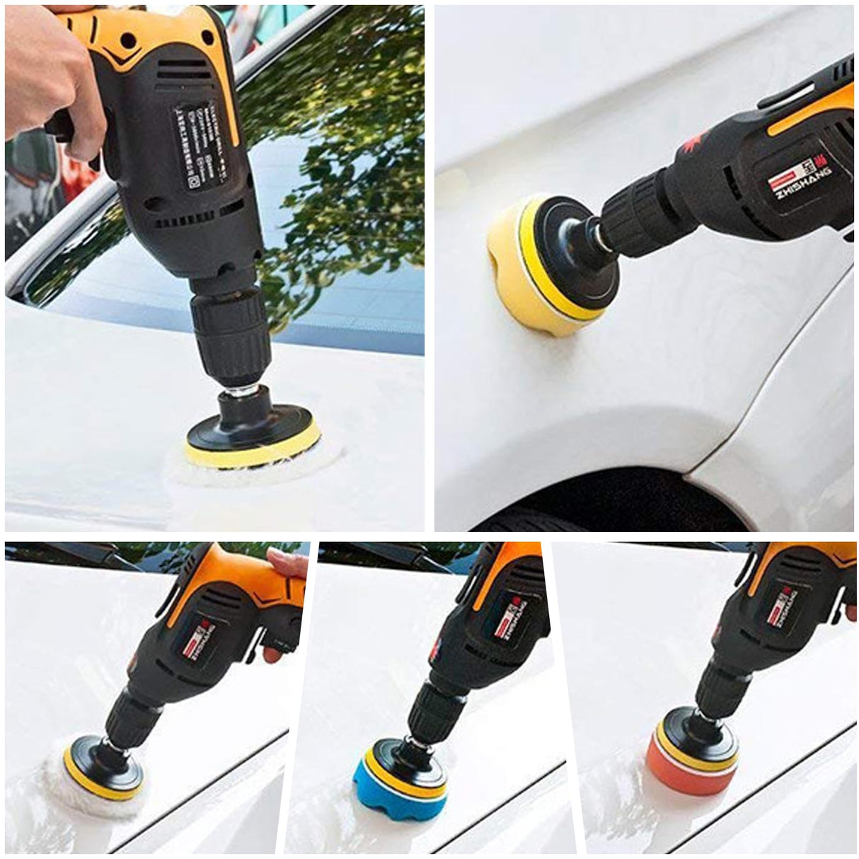 22 Pcs Polishing Pads Kit,3 Inch Sponge Buffing Pads,Buffer for Car Detailing, Polishing Wheel for Drill,Car Buffer Polisher Kit Drill Buffing Kit Harewu