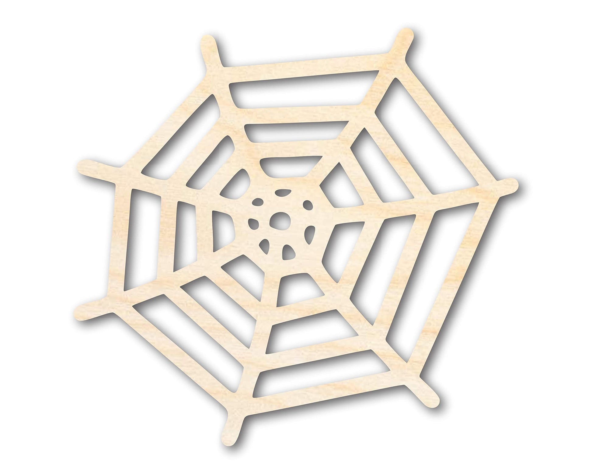 Unfinished Wood Spider Web Shape - Insect - Animal - Wildlife - Craft - up to 24" DIY 8" / 1/8" - WoodArtSupply