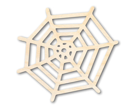Unfinished Wood Spider Web Shape - Insect - Animal - Wildlife - Craft - up to 24" DIY 8" / 1/8" 24 Hour Crafts