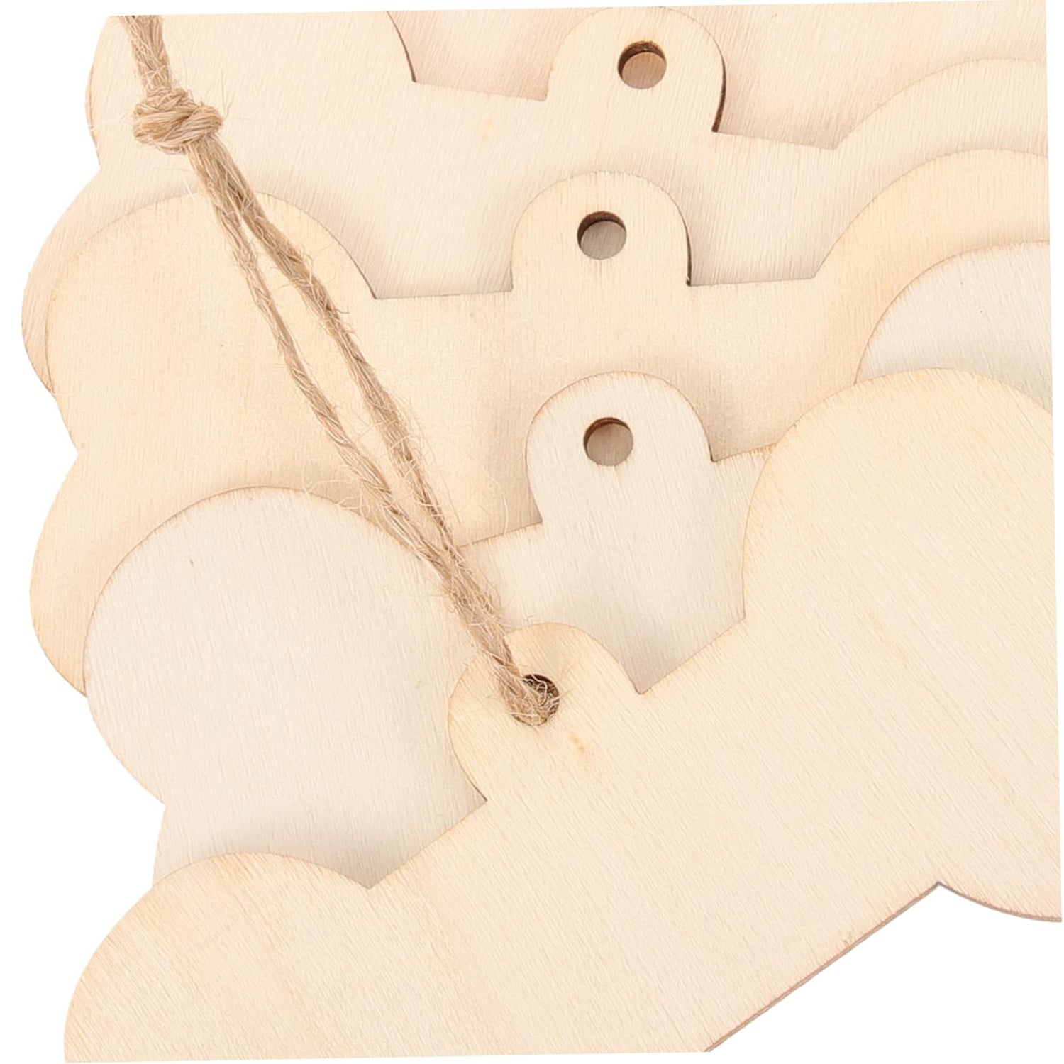 VOSAREA 1 Set Bone Wood Chips Dog Bone Gift Tags Embellishments Gift Tags Wood Dog Bone Cutouts Graffiti Wood Cutout Pet DIY Tag Unfinished Wooden VOSAREA