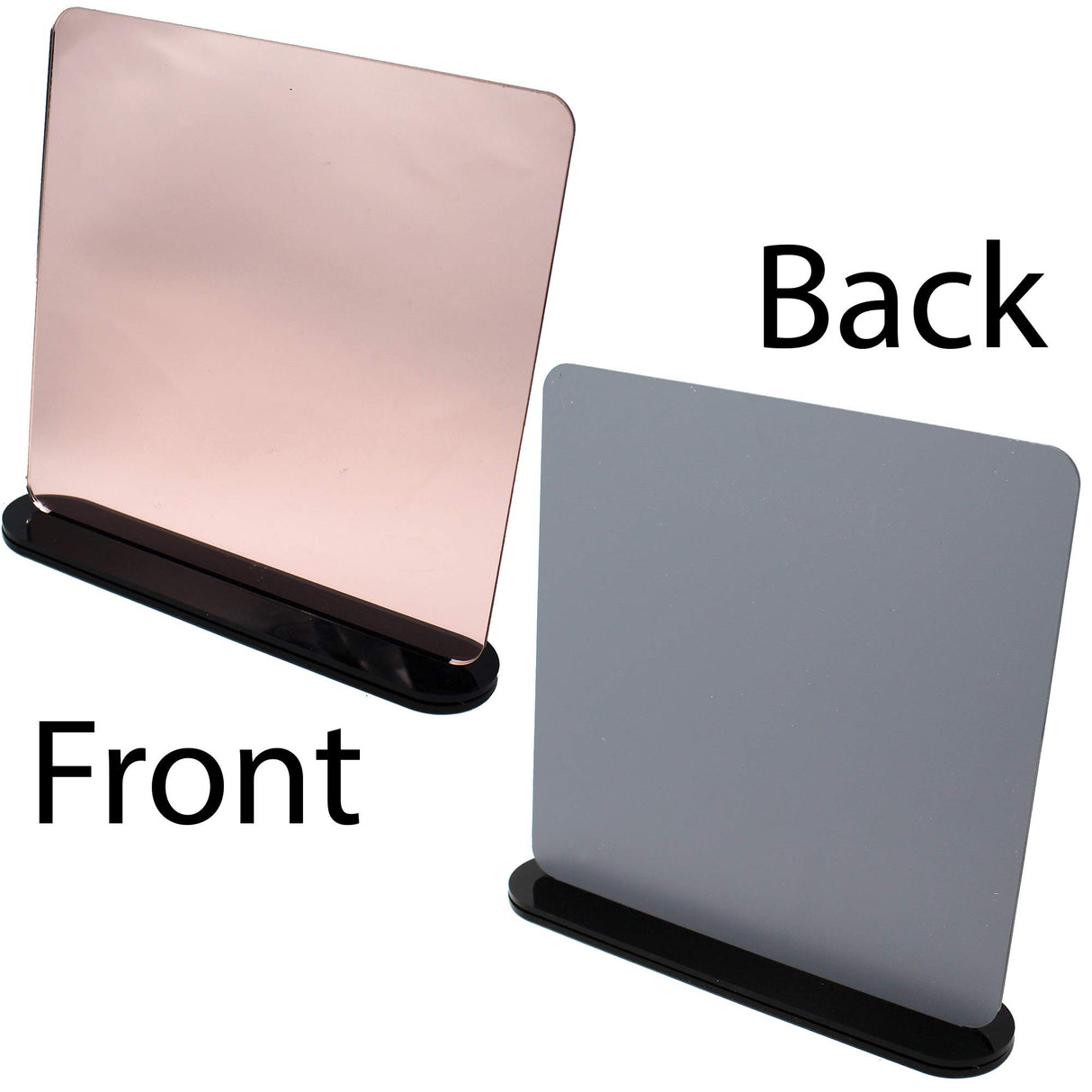 Rose Gold Mirror | 1 Sheet of 3mm (1/8th Inch), 12x19 inch, Glowforge Performance Series CO2 Laser Ready, Acrylic, Includes Gold, Silver, Rose Gold Craft Closet