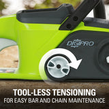 Greenworks 40V 16" Brushless Cordless Chainsaw (Great For Tree Felling, Limbing, Pruning, and Firewood / 75+ Compatible Tools), 4.0Ah Battery and Greenworks