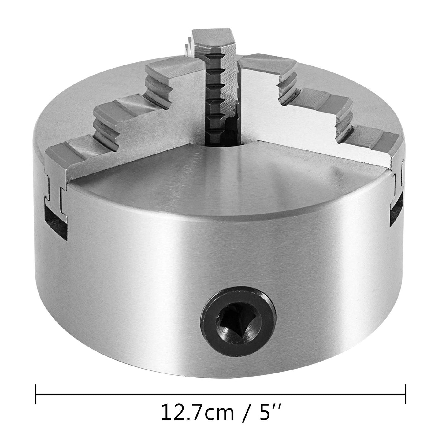 VEVOR K11-125 Lathe Chuck 5",Metal Lathe Chuck Self-centering 3 Jaw,Lathe Chuck With Two Sets Of Jaws, for Grinding Machines Milling Machines - WoodArtSupply