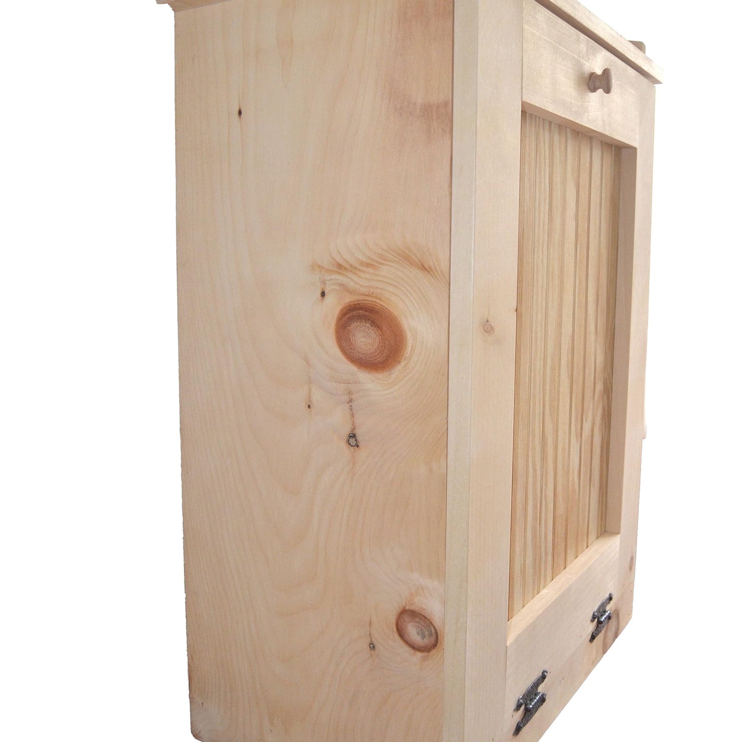 Country Barn Single Tilt-Out Single Trash Cabinet: Efficient and Stylish Trash Cabinet Crafted from Unfinished Pine Wood, is Designed to Hold Country Barn Gifts