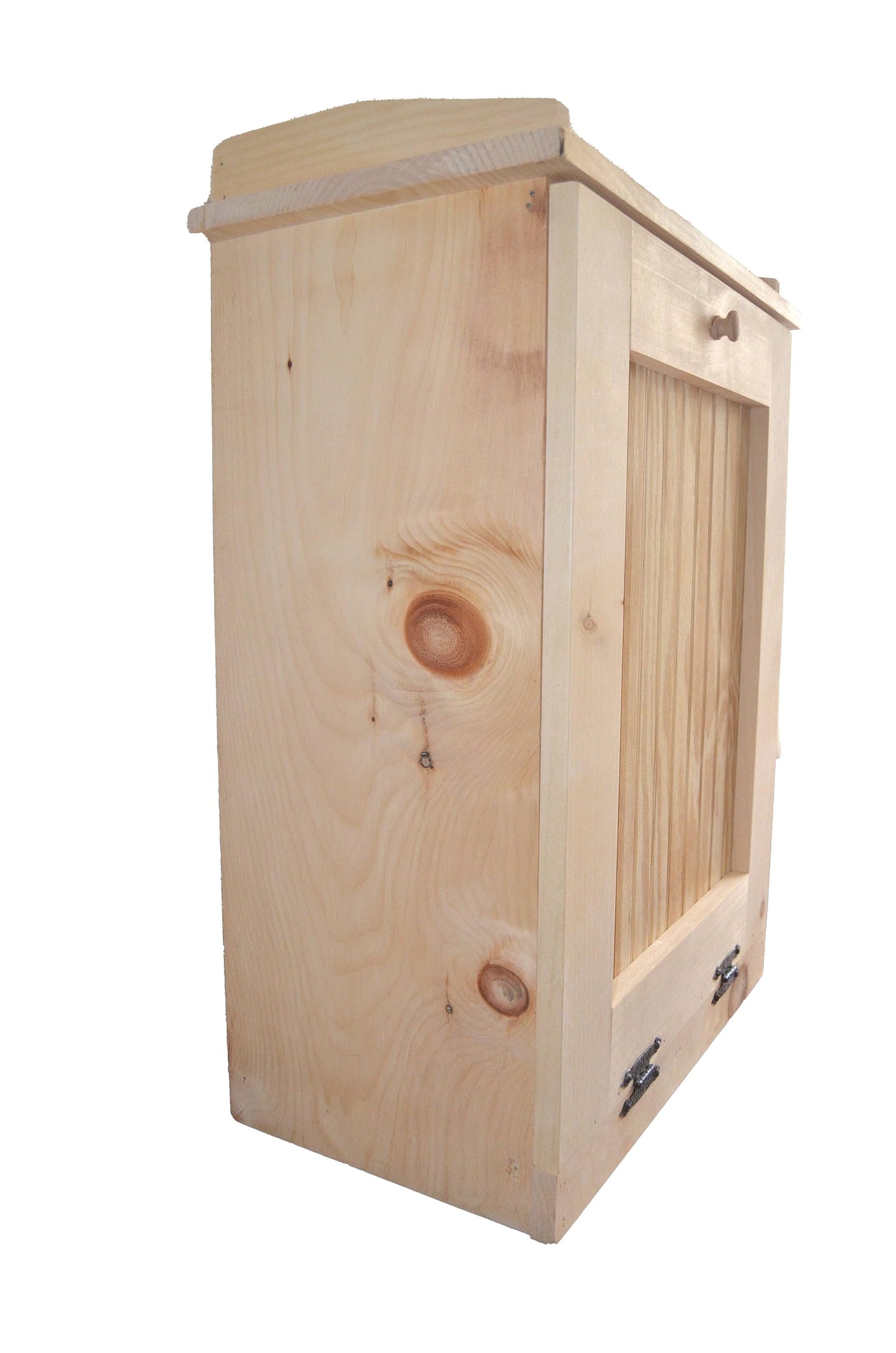 Country Barn Single Tilt-Out Single Trash Cabinet: Efficient and Stylish Trash Cabinet Crafted from Unfinished Pine Wood, is Designed to Hold - WoodArtSupply