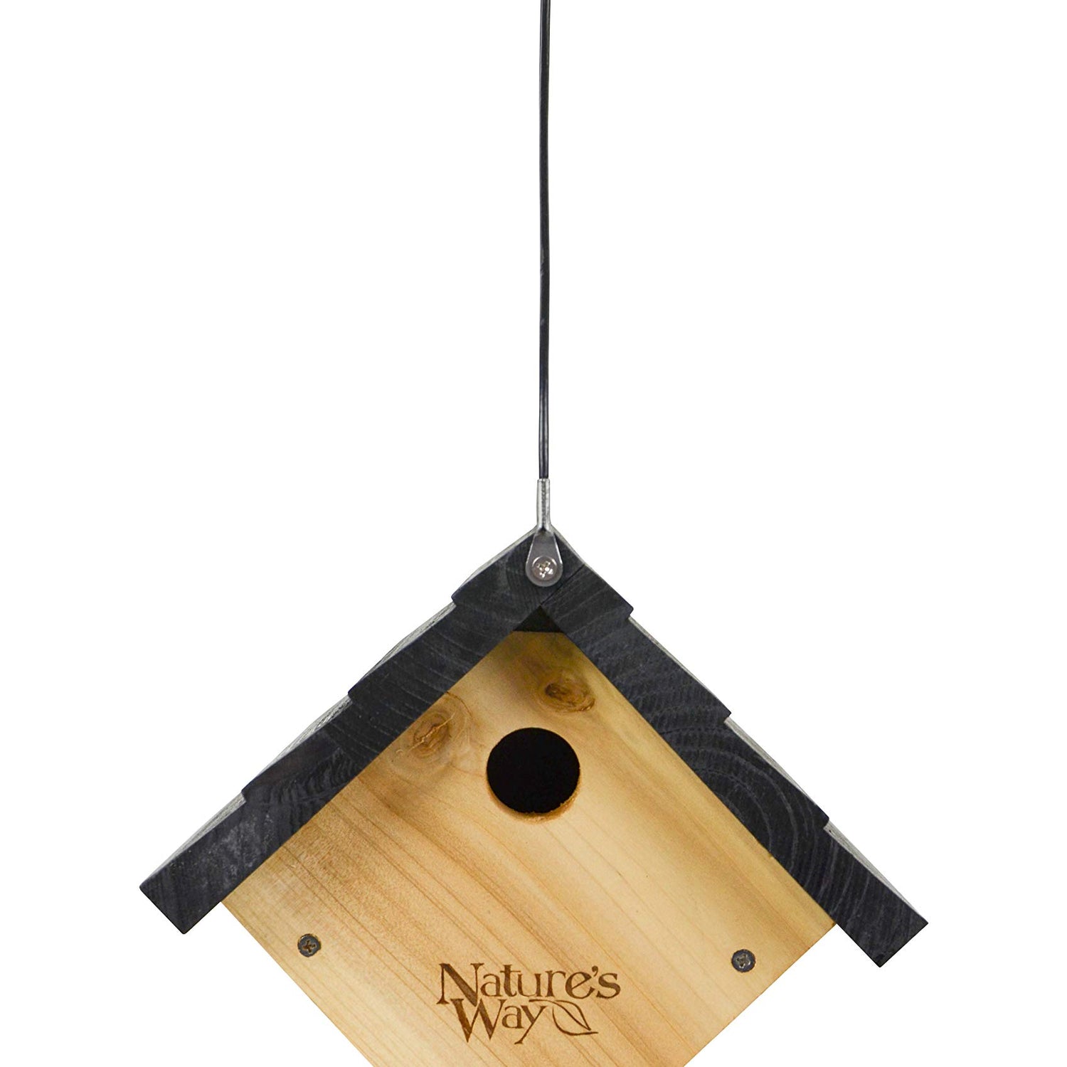 Nature's Way Bird Products CWH1 Cedar Wren House, 8" x 8.875" x 8.125", standard, Brown Nature's Way Bird Products