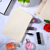 12 Pieces Canvas Cosmetic Bag Multipurpose Cosmetic Pouch Zipper Makeup Bags Blank Make Up Purse for Women Travel Organize Storage, Multi Sizes Frienda