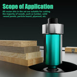 CSOOM 20PCS Router Bits , 1/4”Woodwork Tools，Professional Carbide Milling Cutter Set , Ideal for Woodworking Project CSOOM