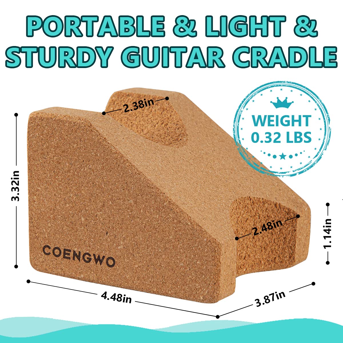 Guitar Neck Rest, Guitar Neck Cradle Support Pillow String Instrument Luthier Tool for Guitar Workstation, Ukuleles, Violins, Banjos, Mandolins COENGWO