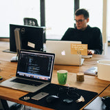 LepoHome 20 Pcs Rustic Wood Place Card Holders with Swirl Wire and 30 Pcs Kraft Place Cards, Wooden Table Number Holder Stand Photo Picture Note Clip LepoHome