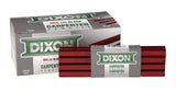 DIXON Industrial Carpenter Pencils, Hard Graphite Core, Red/Black, 7", 12-Pack (19973) Dixon