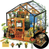 Rolife DIY Miniature House Kit Greenhouse, Tiny for Adults to Build, Mini House Making Kit with Furnitures, Halloween/Christmas Decorations/Gifts for Rolife