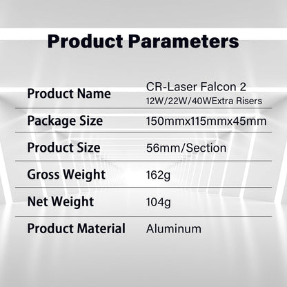 Creality Falcon 2 Extra Risers for Laser Engraver, 4 Pcs Support Column Increase 56mm (2.2 inch) Hight for Laser Engraver Machine - WoodArtSupply