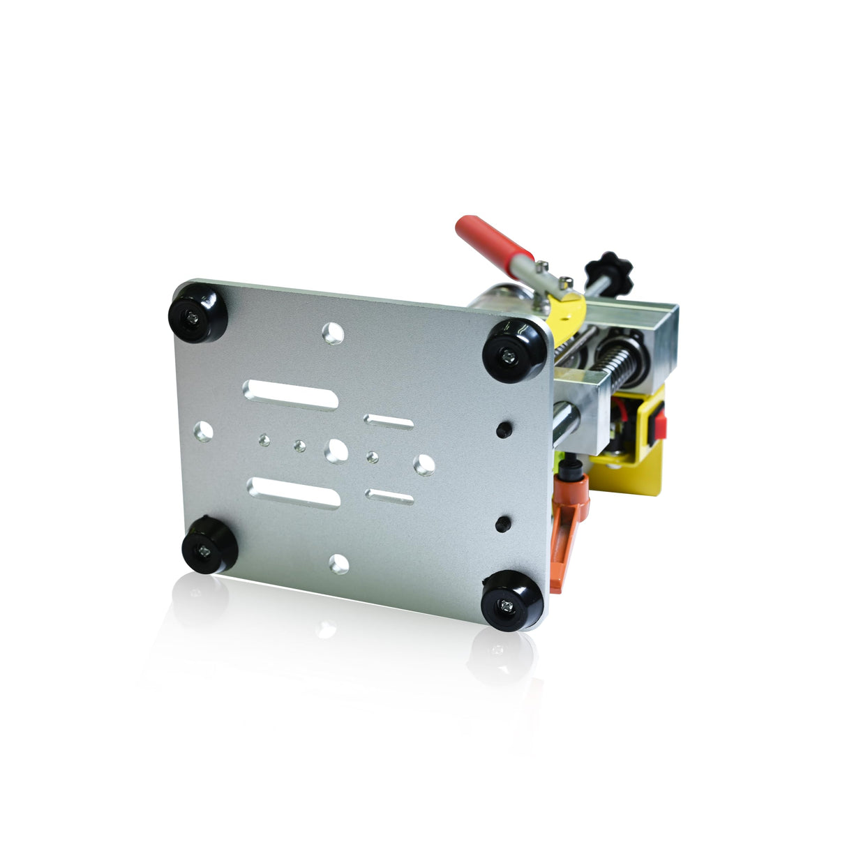 Electric Mini Drill Press, Precision Benchtop Drill Press, Two-way Hand Drill Press, 7 Speed Drilling Machine with B10 Chuck & Drill Vise, Portable Mefape