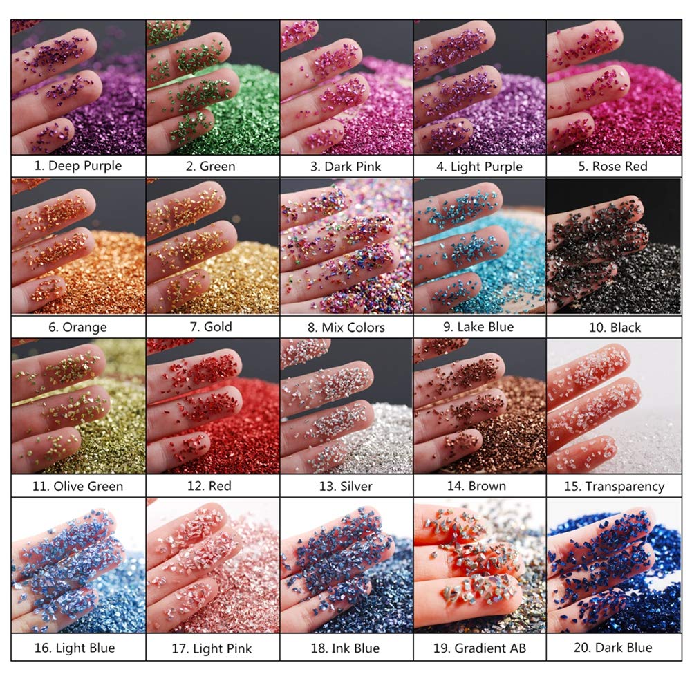 Crushed Glass Irregular Metallic Chips Sprinkles Chunky Glitter Gold Plated 100g 2-4mm for Nail Arts Craft DIY Vase Filler Epoxy Resin Mold Cmidy