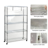 IndigoTempest9 Clear Vinyl Waterproof Shelf Cover for Wire Shelving - 36" W x 14" D x 54" H- Durable and Long-Lasting with Zipper Closure - Protects IndigoTempest9