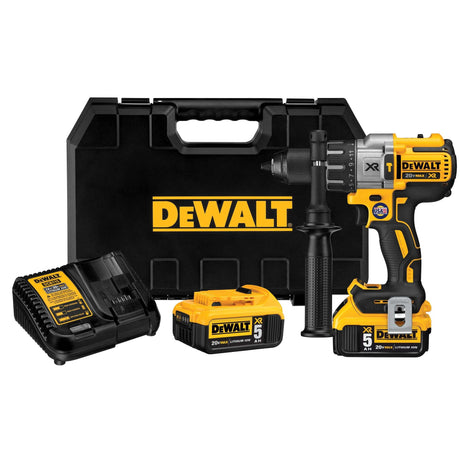 DEWALT 20V MAX XR Hammer Drill Kit, Brushless, 3-Speed, Cordless (DCD996P2) DEWALT