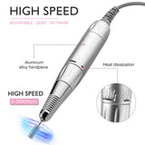 30000RPM Portable Nail Drill Machine, AZ GOGO Professional Rechargeable Electric Efile Nail Drill for Acrylic Nails, Manicure/Pedicure, Polishing, AZ GOGO