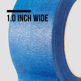 Lichamp 10-Piece Blue Painters Tape 1 inch, Blue Masking Tape Bulk Multi Pack, 1 inch x 55 Yards x 10 Rolls (550 Total Yards) Lichamp