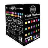 Loddie Doddie Liquid Chalk Markers | Dust Free Chalk Pens - Perfect for Chalkboards, Blackboards, Windows and Glass | 6mm Reversible Bullet & Chisel Loddie Doddie