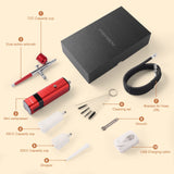 Cordless Airbrush Kit with Compressor, 32PSI Handheld Mini Air Brush Gun Set, Portable High Pressure Air Brushes for Painting, Tattoo, Nail Art, yygywen