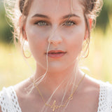 Necklace and Earring Jewelry Set, with 24 Pairs Layered Ball Dangle Hoop Stud Earrings and 4 PCS Necklaces of Different Lengths for Women Jewelry AROIC