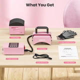 JESIMAIK Hat Press, Heat Press Machine for Caps with 3.15"×5.5" Curved Heating Element & Silicone Platen - No Crease, LCD Digital Temperature & Timer JESIMAIK