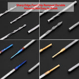 40Pcs End Mills CNC Router Bits Set 1/8" Shank, Mcwdoit CNC Machine Cutting Milling Tool Engraving Cutter Including Flat Nose/Ball Nose End Mill, mcwdoit