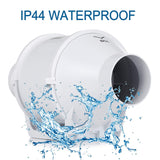 Hon&Guan 3 Inch Duct Fan, High Efficiency Inline Fan Mixed Flow Ventilation System Exhaust Air Fan for Bathroom, Kitchen, Grow Tent, 3D Printer (S Hon&Guan