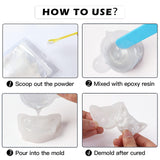 HTVRONT White Mica Powder for Epoxy Resin - 3.5 oz (100g) Nature Non-Toxic Mica Pigment Powder, Mica Powder for Soap Making, Lip Gloss, Candle HTVRONT