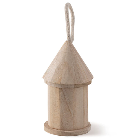 5" Wooden Hut Birdhouse by Make Market - Unfinished Birdhouse Made of 100% Wood, Outdoor Nesting Boxes - Bulk 12 Pack Make Market