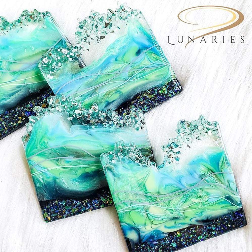 ResinWorld Resin Coaster Molds, Silicone Coaster Molds for Epoxy Resin + 3 Tier Resin Mold, Cake Stand Molds for Resin ResinWorld