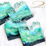 ResinWorld Resin Coaster Molds, Silicone Coaster Molds for Epoxy Resin + 3 Tier Resin Mold, Cake Stand Molds for Resin ResinWorld