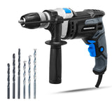 Hammerhead 7.5-Amp 1/2 Inch Variable Speed Hammer Drill with 6pcs Bit - HAHD075 Hammerhead