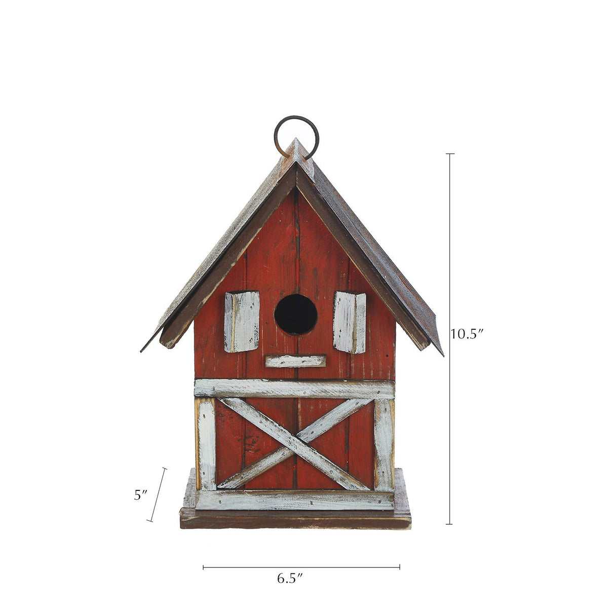 Topadorn Hanging Bird House Outdoor Garden Decorative Wooden Birdhouse Topadorn