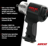 AIRCAT Pneumatic Tools 1125: 1/2" Composite Impact Wrench 1250 ft-lbs AIRCAT