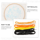 VILLCASE 1 Set Halloween Embroidery Funny Stitching Material Kits for Adults Cross Stitch Kits for Beginners Adults Cross Stitch Supplies Plastic VILLCASE