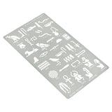 Aleks Melnyk No.456 Metal Stencil, Egyptian Hieroglyphs, Ancient Egyptian Glyphs Alphabet, Letter Tracers, Template for Wood Burning, Magic Runes, Aleks Melnyk