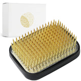 Wazakura Japanese Ikebana Kenzan Flower Holder Rectangular Square, Made in Japan Floral Arranging Pin Frog Tool - 2.6" (68mm) Wazakura