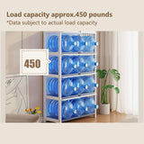 Stranthother 4-Tier Bamboo & Acrylic Curio Display Cabinet for Collectibles Stranthother