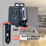 Firecore Laser Level with Tripod, 82Ft Green Self Leveling 360°Cross Line Laser Level for Picture Hanging Construction Indoor Project, Magnetic Firecore