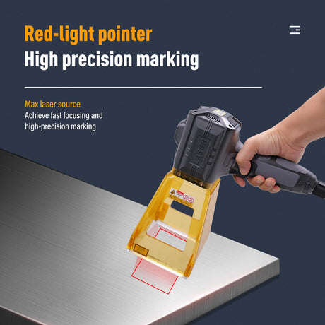 WTTTOOLS Fiber Laser Engraver 30W Fiber Laser Marking Machine MAX Handheld Laser Engraving Machine Portable Laser Marker with 100 x 100mm Lens Fiber WTTTOOLS