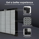 QQCASE Honeycomb Working Table,Steel Honeycomb Laser Bed for CO2 or Diode Laser Engraver/Cutting Machine,Honeycomb Working Panel for Desktop QQCASE