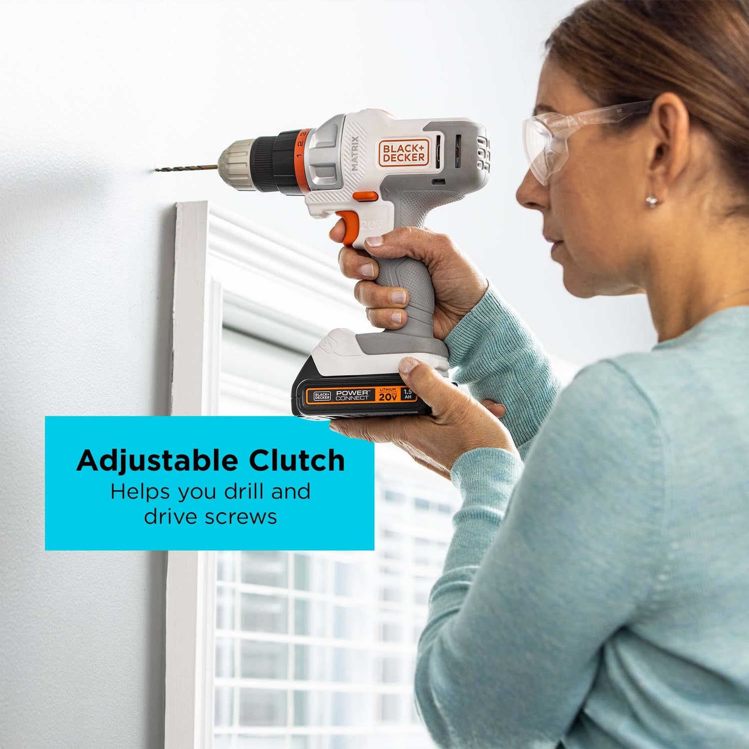 BLACK+DECKER BLACK+DECKER MATRIX 20V MAX* Drill Kit with Storage Case (BDCDMT120WCSTFF) BLACK+DECKER