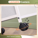 DEVAISE 2 Drawer Mobile File Cabinet, Rolling Printer Stand with Open Storage Shelf, Fabric Vertical Filing Cabinet fits A4 or Letter Size for Home DEVAISE