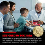 Protect Life First Aid Kit for Home/Business | HSA/FSA Eligible Emergency Kit | Hiking First aid kit Camping | Travel First Aid Kit for Car|Small Protect Life